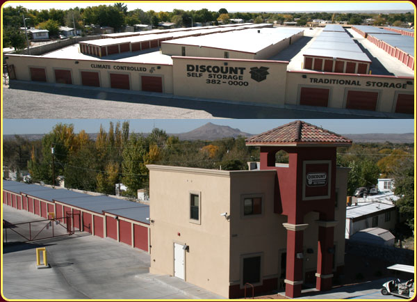 Aerial photo of Discount Self Storage